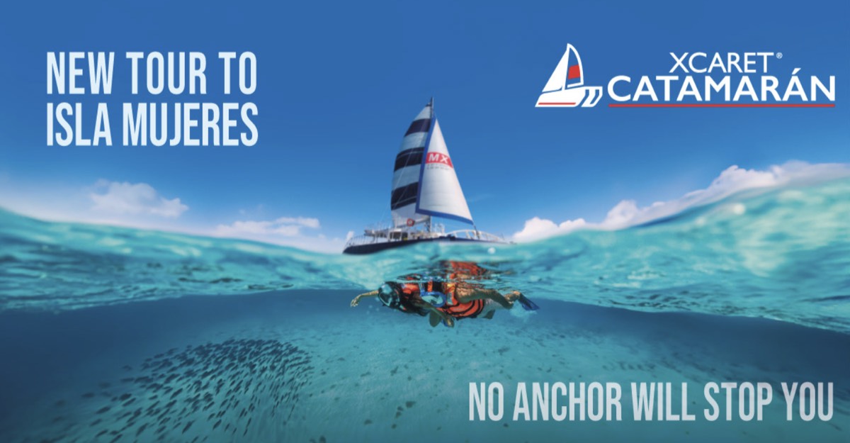 Catamarán rumbo a Isla Mujeres