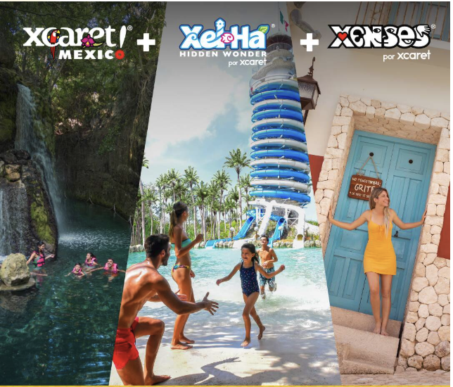 Combo Xcaret Plus + Xel-Há Todo Incluido + Xenses